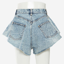 Load image into Gallery viewer, Flare Denim Shorts