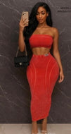2pc Ribbed Dress