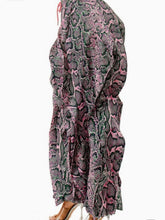 Load image into Gallery viewer, Pink Snake Print Ruffle Pants(Plus)
