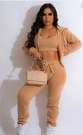 Tan 3pc Hoodie Set