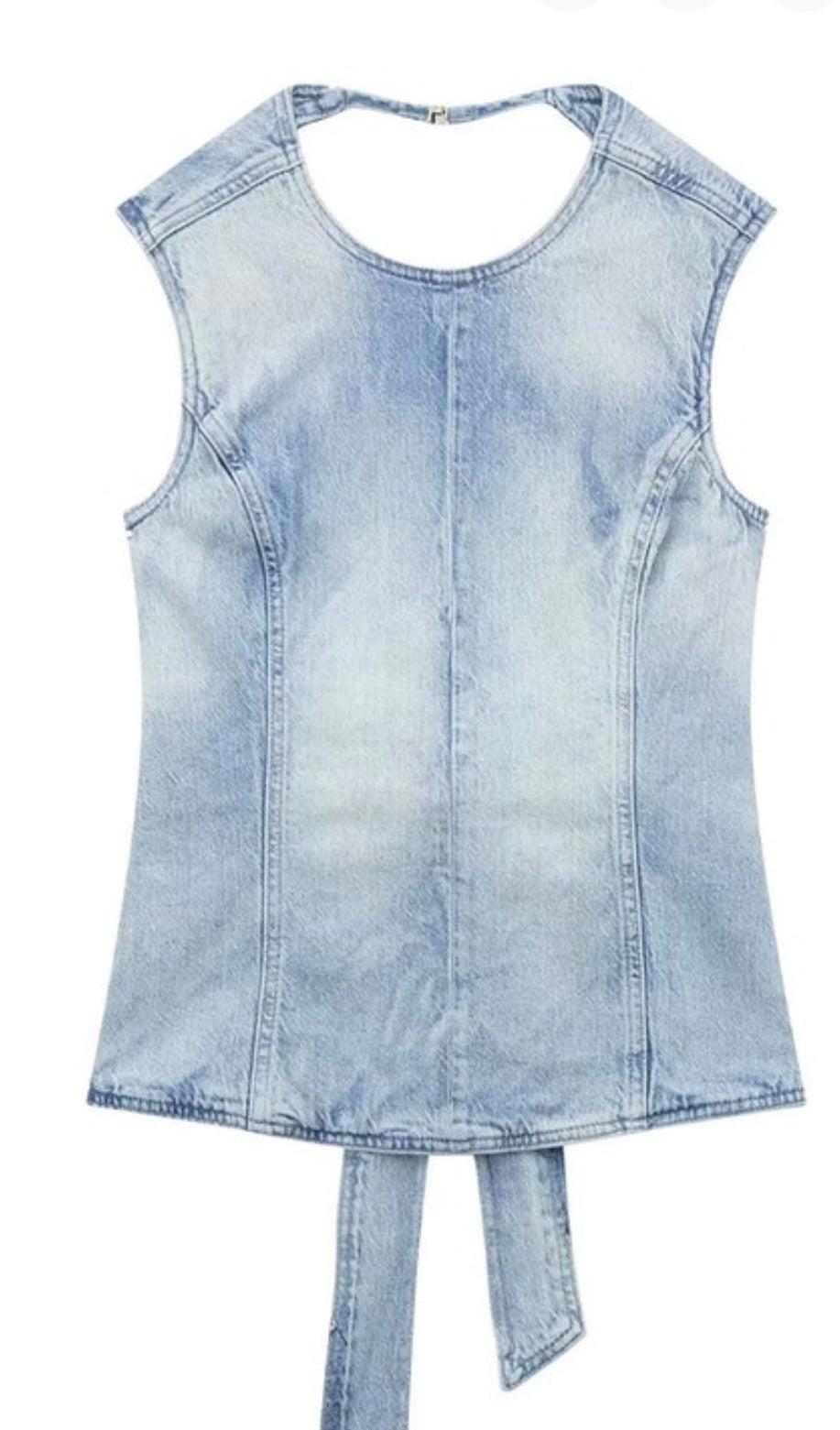 Denim Backless Vest