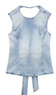 Denim Backless Vest