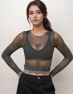 LEGENDARY Net Crop-top