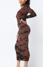 Load image into Gallery viewer, CoCo Ribbed Tie-dye Sweater Dress
